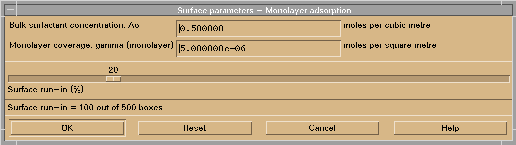 Image of monolayer parameters box